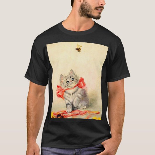 Kitten mit einem roten Band T-Shirt (Vorderseite)