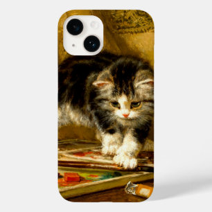 Kitten mit Farbe und Pinsel Case-Mate iPhone 14 Hülle