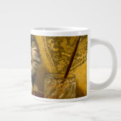 Kitten mit Farbe und Pinsel Jumbo-Tasse (Rechts)