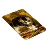 Kitten mit Farbe und Pinsel Magnet (Rechte Seite)