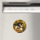 Kitten mit Farbe und Pinsel Magnet (In Situ (Geschirrspüler))