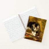 Kitten mit Farbe und Pinsel Notizblock (Innenseite)