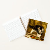 Kitten mit Farbe und Pinsel Notizblock (Innenseite)