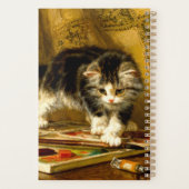 Kitten mit Farbe und Pinsel Planer (Rückseite)
