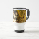 Kitten mit Farbe und Pinsel Reisebecher (VorderseiteRechts)