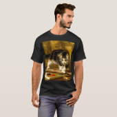 Kitten mit Farbe und Pinsel T-Shirt (Vorne ganz)