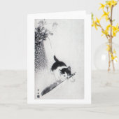 Kitten mit Feather, Imao Keinen Karte (Gelbe Blume)