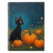 Kitten mit Pumpkins Notizblock (Vorderseite)
