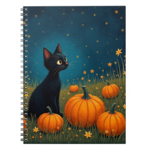 Kitten mit Pumpkins Notizblock