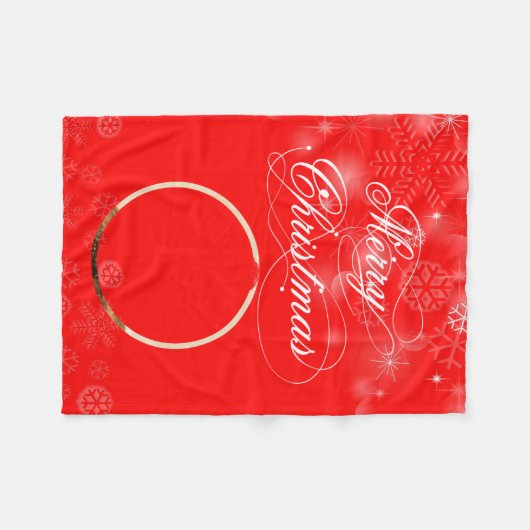 Kitten mit Red Hat Fleecedecke (Vorderseite (Horizontal))