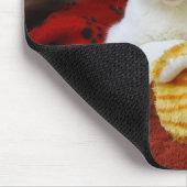 Kitten mit Toy Tiger Mousepad (Ecke)