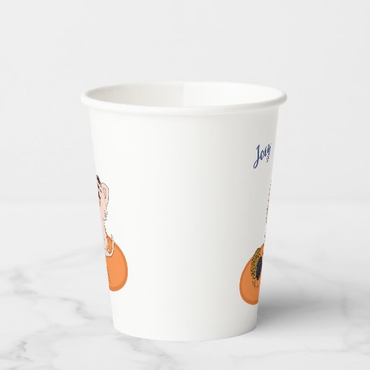 Kitten mit Wool Ball Pappbecher (Links)