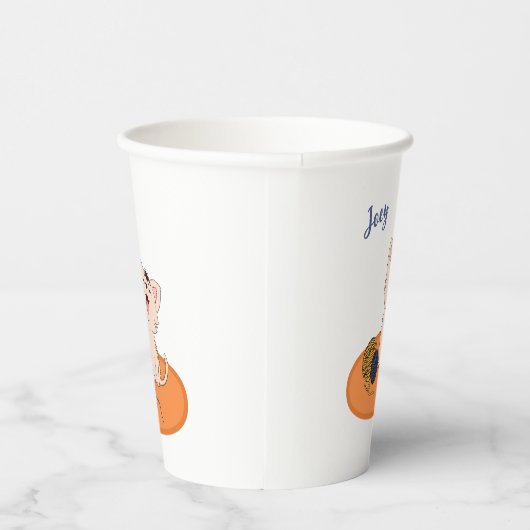 Kitten mit Wool Ball Pappbecher (Rechts)