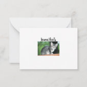 Kitten Mitteilungskarte (Rückseite)
