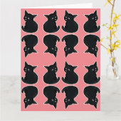 Kitten Muster Karte (Gelbe Blume)