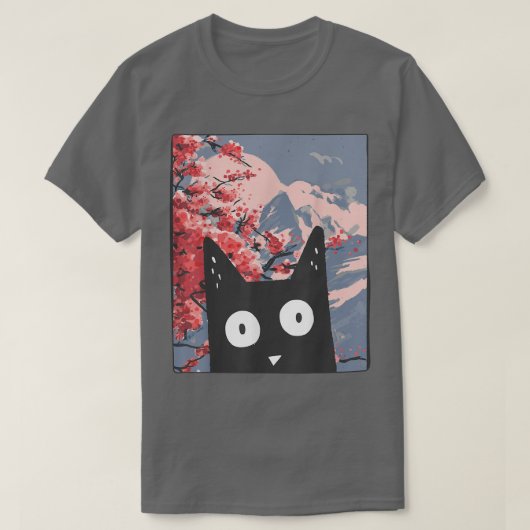 Kitten Neko Japan Manga Harajuku Otaku Grafische K T-Shirt (Design vorne)