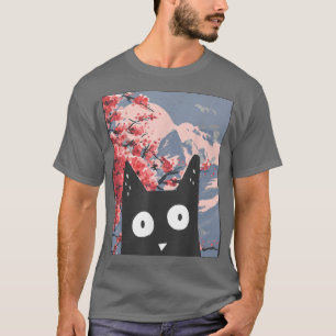 Kitten Neko Japan Manga Harajuku Otaku Grafische K T-Shirt