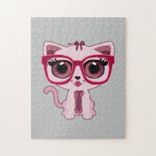 Kitten Nerd Puzzle