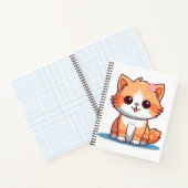 Kitten Notebook Gift – Kitten Aesthetic Design Notizblock (Innenseite)