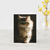Kitten NoteCard Karte (Gelbe Blume)