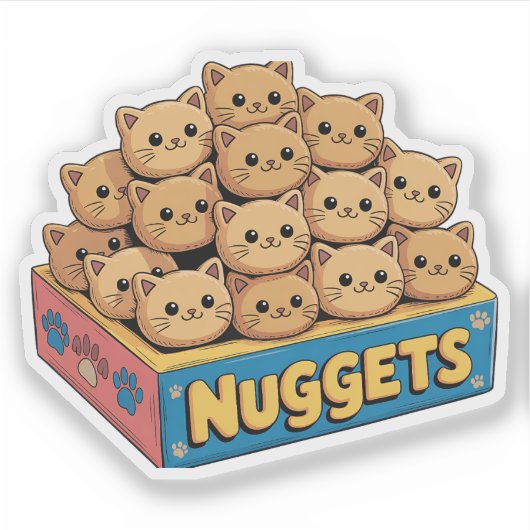 Kitten Nugets Sticker (Vorderseite)