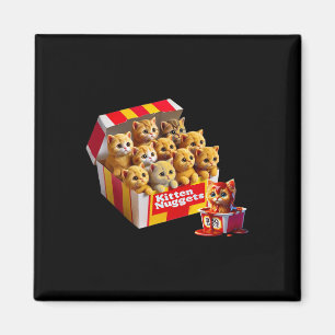 Kitten Nuggets Cat Lover Geschenk Puppe Hühnchen N Magnet