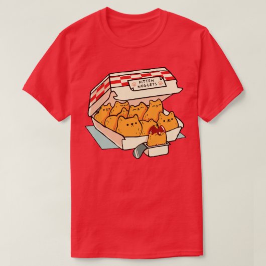 Kitten Nuggets Fast Food Cat von Tobe Fonseca T-Shirt (Design vorne)
