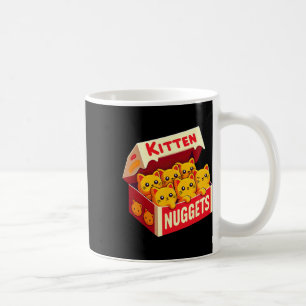 Kitten Nuggets Food Pub Cat Lover Geschenk Hühnche Kaffeetasse