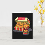 Kitten Nuggets Food Pub Cat Lover Geschenk Hühnche Karte (Gelbe Blume)