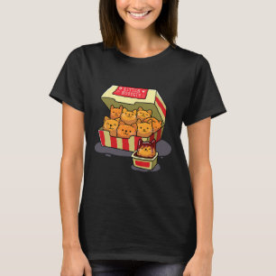 Kitten Nuggets Food Pub Cat Lover Geschenk Hühnche T-Shirt