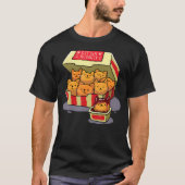 Kitten Nuggets Food Pub Cat Lover Geschenk Hühnche T-Shirt (Vorderseite)