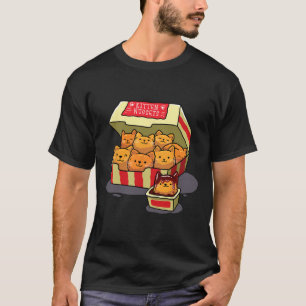 Kitten Nuggets Food Pub Cat Lover Geschenk Hühnche T-Shirt