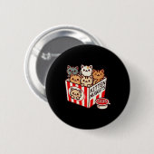 Kitten Nuggets Funny Niedlich Food Puff Cat Lover Button (Vorne & Hinten)