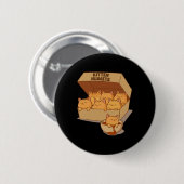Kitten Nuggets Niedlich Food Puppe Katze Lover Hüh Button (Vorne & Hinten)