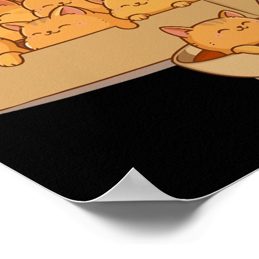 Kitten Nuggets Niedlich Food Puppe Katze Lover Hüh Poster (Ecke)