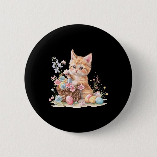 Kitten Oaster Kitten Eggs Artwork Button (Vorderseite)