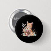 Kitten Oaster Kitten Eggs Artwork Button (Vorne & Hinten)