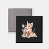 Kitten Oaster Kitten Eggs Artwork Magnet (Vorderseite/Rückseite)