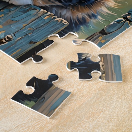 Kitten on Fence Jigsaw Puzzle (Seite)