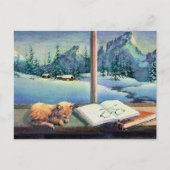 KITTEN on the SILL by SHARON SHARPE Postkarte (Vorderseite)