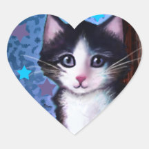 Kitten Painting Sticker