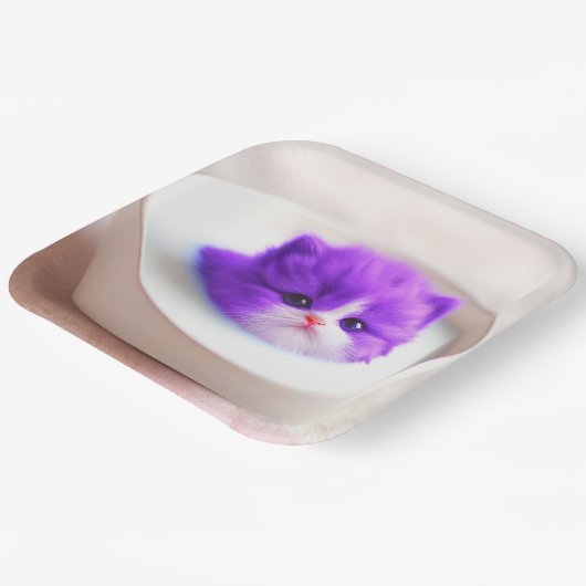 Kitten Pappteller (Gewinkelt)