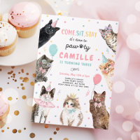 Kitten Party Let's Pawty Kitty Cat Geburtstag