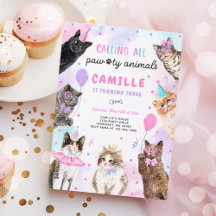 Kitten Party ruft alle pawty Animals zum Geburtsta