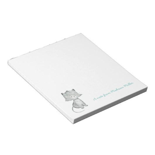 Kitten Personalisierter Notepad Notizblock (angewinkelt)