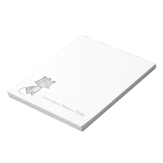 Kitten Personalisierter Notepad Notizblock (Rotiert)