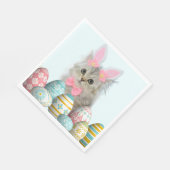 Kitten Photo Bunny Ears  Serviette (Ecke)
