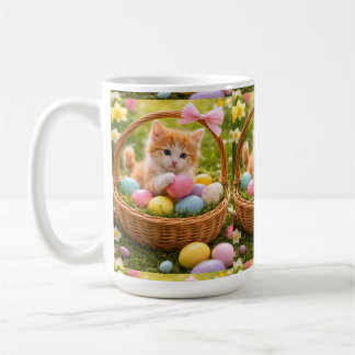 Kitten Photo Easter Eggs Pattern  Kaffeetasse