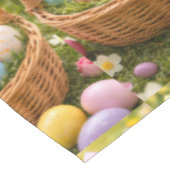 Kitten Photo Easter Eggs Pattern  Tischdecke (Schrägansicht)
