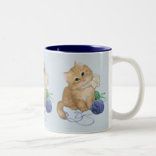 Kitten Play Zweifarbige Tasse